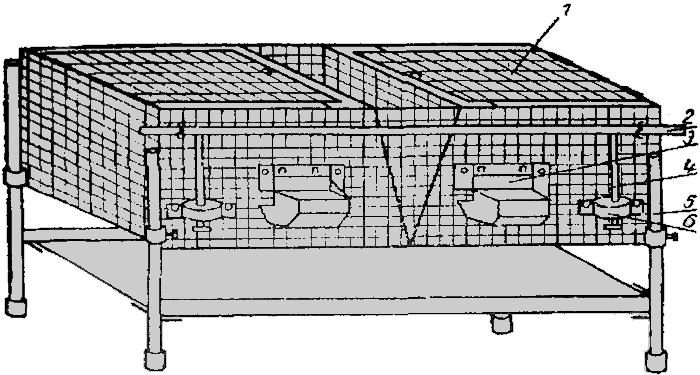 Клетка для содержания кроликов КСК-1