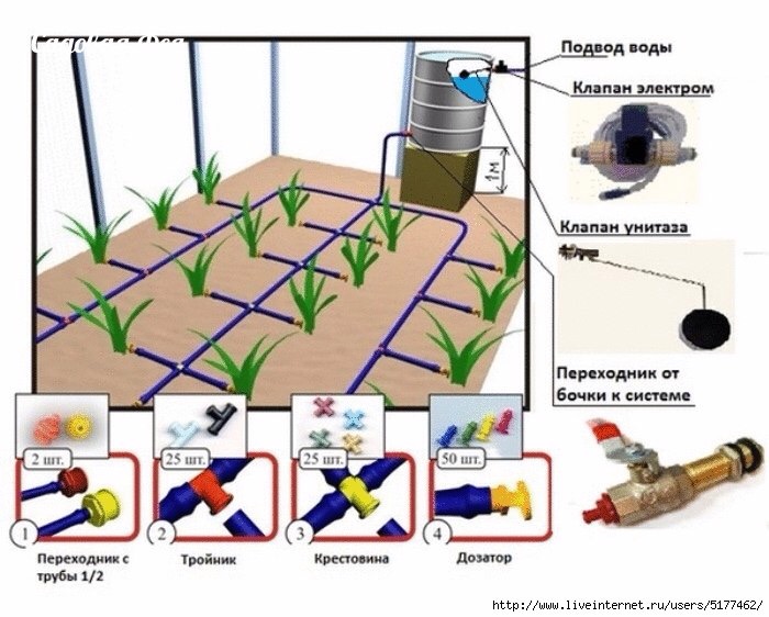 система капельного полива своими руками